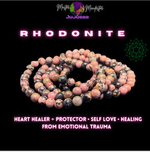 Rhodonite Bracelet | 6mm