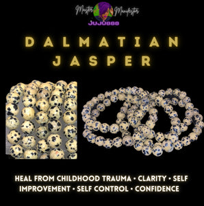 Dalmatian Jasper Bracelet |6mm
