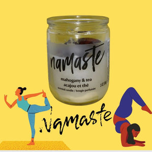 Namaste | Crystal + Dressed Candle 🕯
